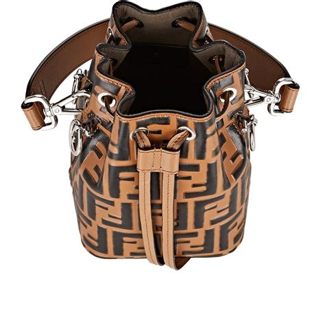 fendi mini bucket bag brown|fendi mini shopper bag.